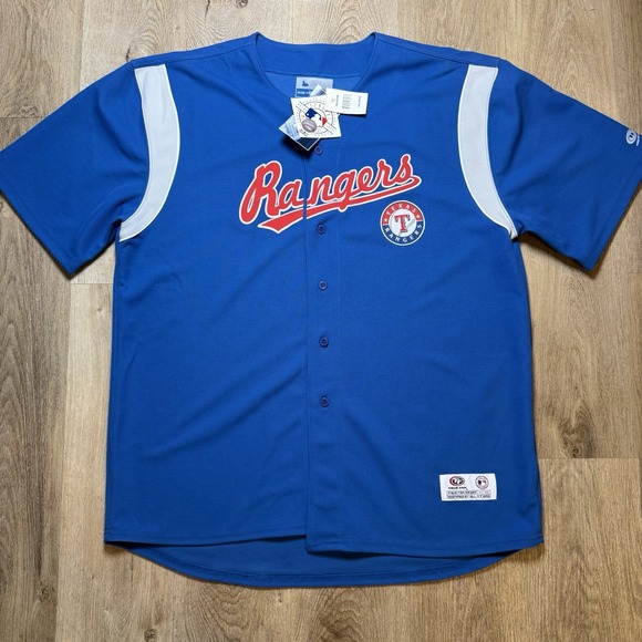 Royal Blue Texas Rangers Jersey True Fan ***No Name*** 2XL New With‎ Tags - Picture 1 of 8
